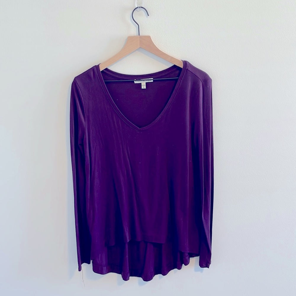Express One Eleven soft cotton high-low long sleeve shirt!